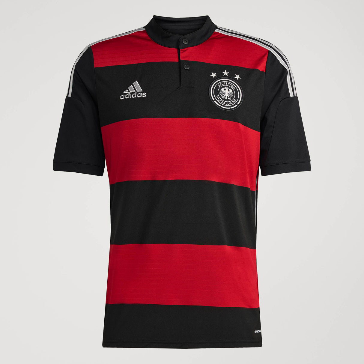 Camiseta de fútbol para hombre adidas Alemania Visitante 2014 - Negro/Rojo/Blanco