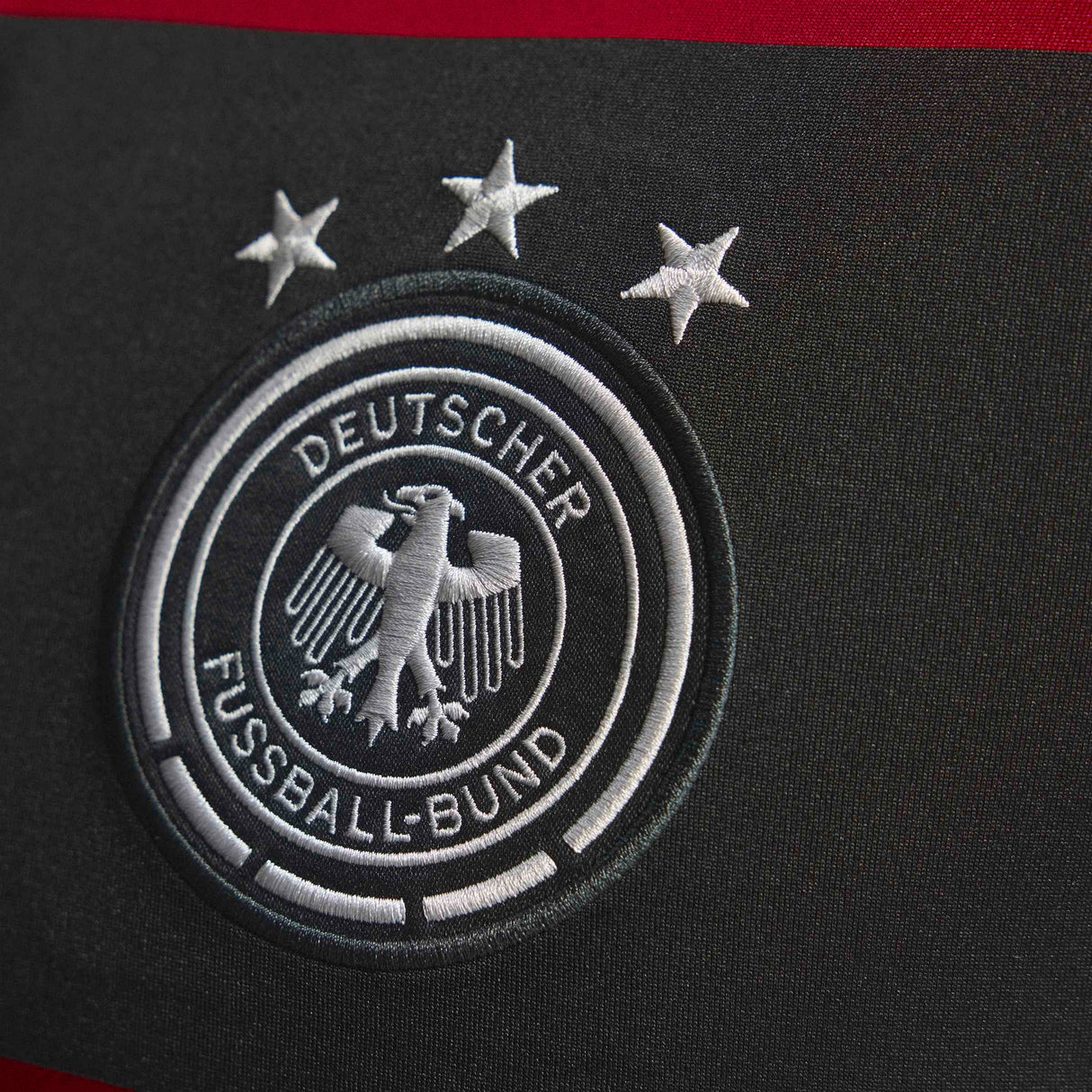 Camiseta de fútbol para hombre adidas Alemania Visitante 2014 - Negro/Rojo/Blanco
