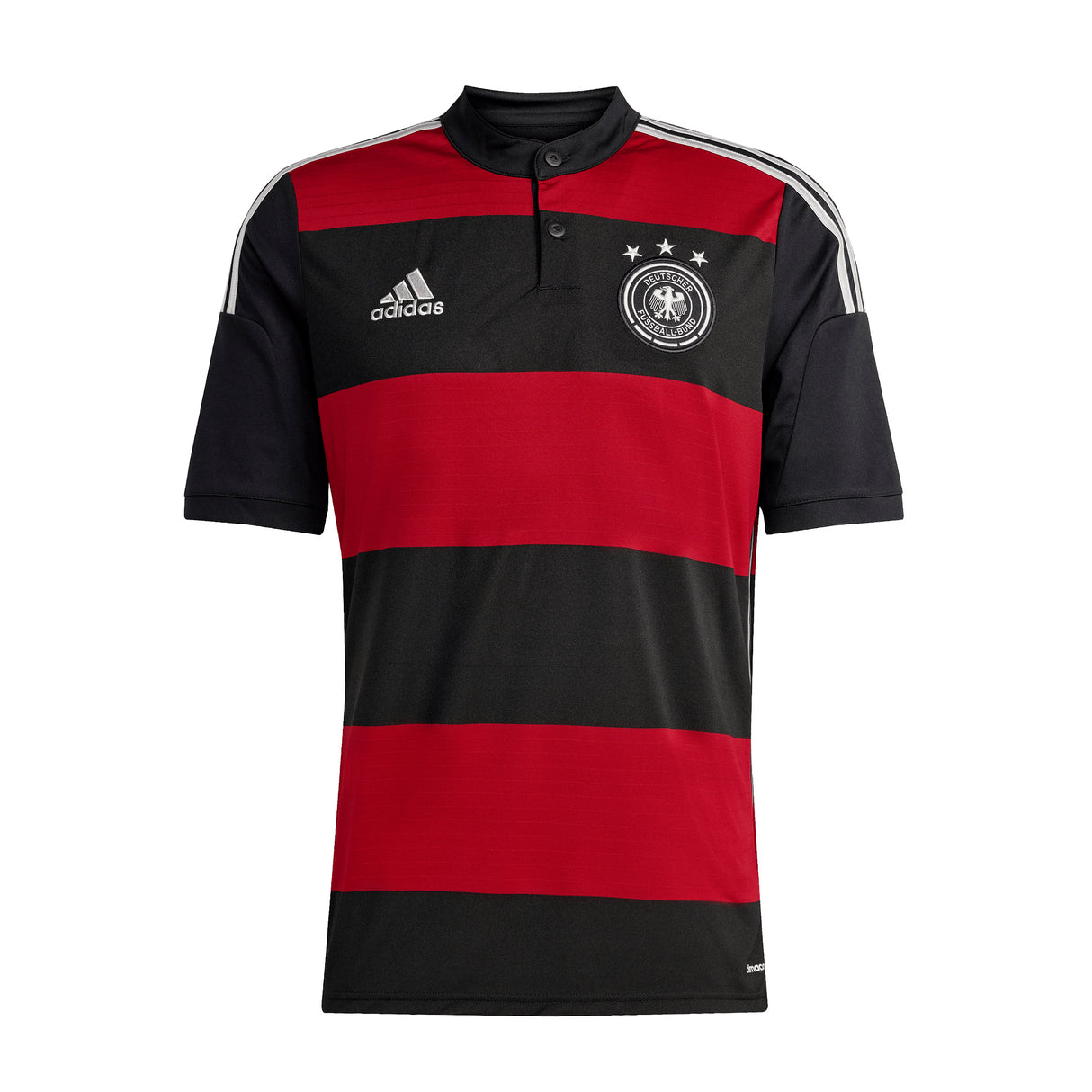 Camiseta de fútbol para hombre adidas Alemania Visitante 2014 - Negro/Rojo/Blanco