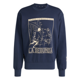 adidas Real Madrid Heritage Crew Men's Sweat - Navy
