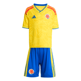 adidas Colombia Home Youth Soccer Mini Kit 26 - Yellow/Blue