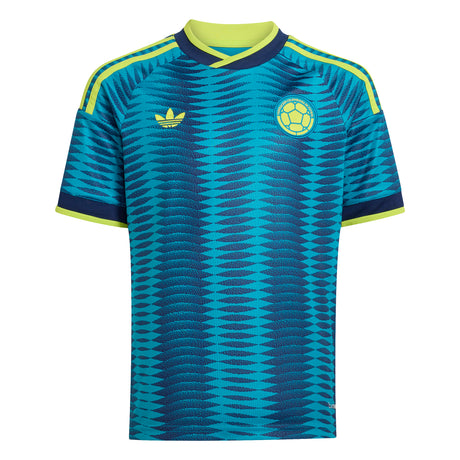 adidas Colombia Away Youth Soccer Jersey 2026 - Mistery Petrol/Navy