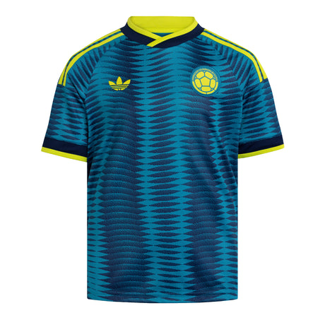 adidas Colombia Away Youth Soccer Jersey 2026 - Mistery Petrol/Navy