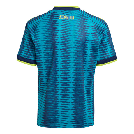 adidas Colombia Away Youth Soccer Jersey 2026 - Mistery Petrol/Navy