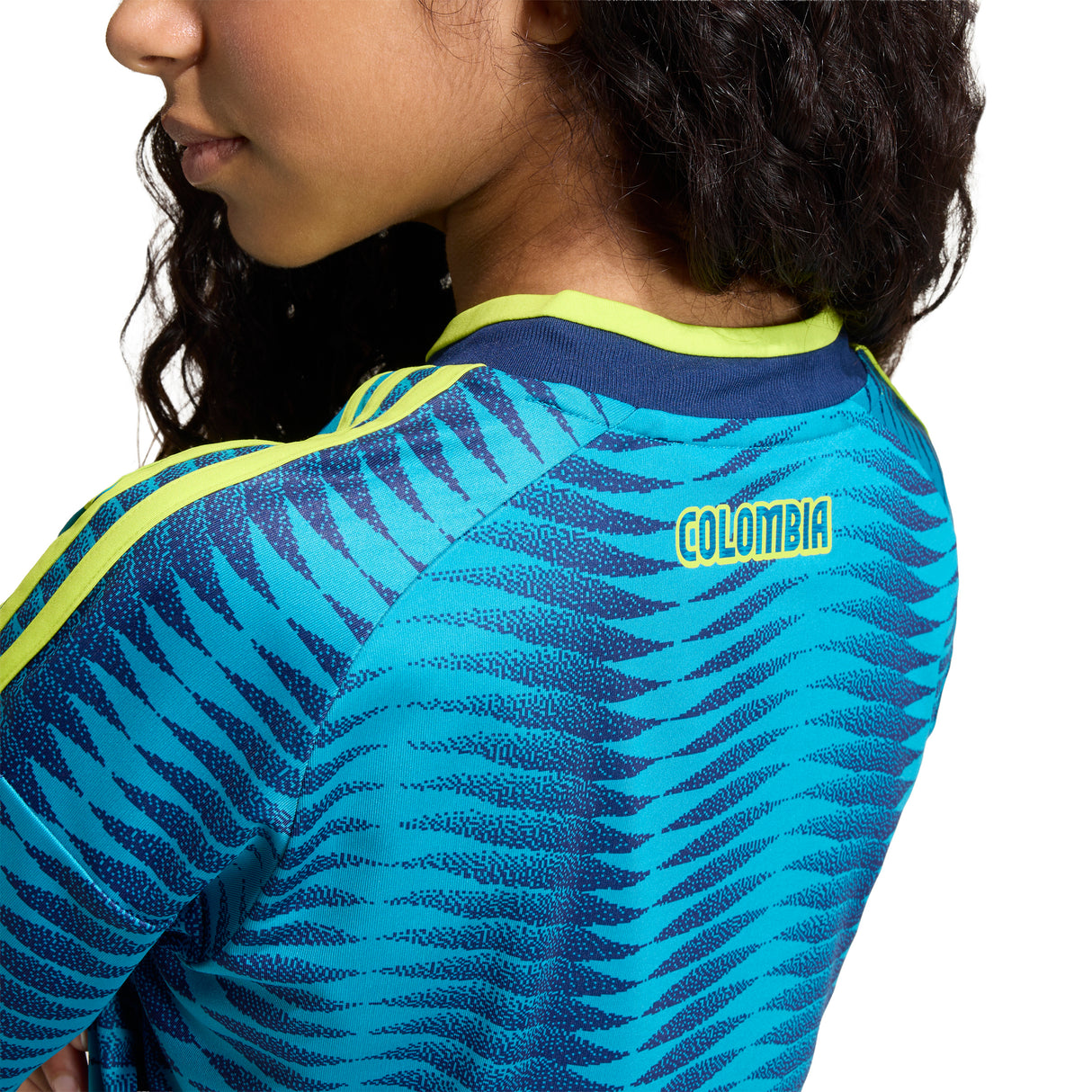 adidas Colombia Away Youth Soccer Jersey 2026 - Mistery Petrol/Navy