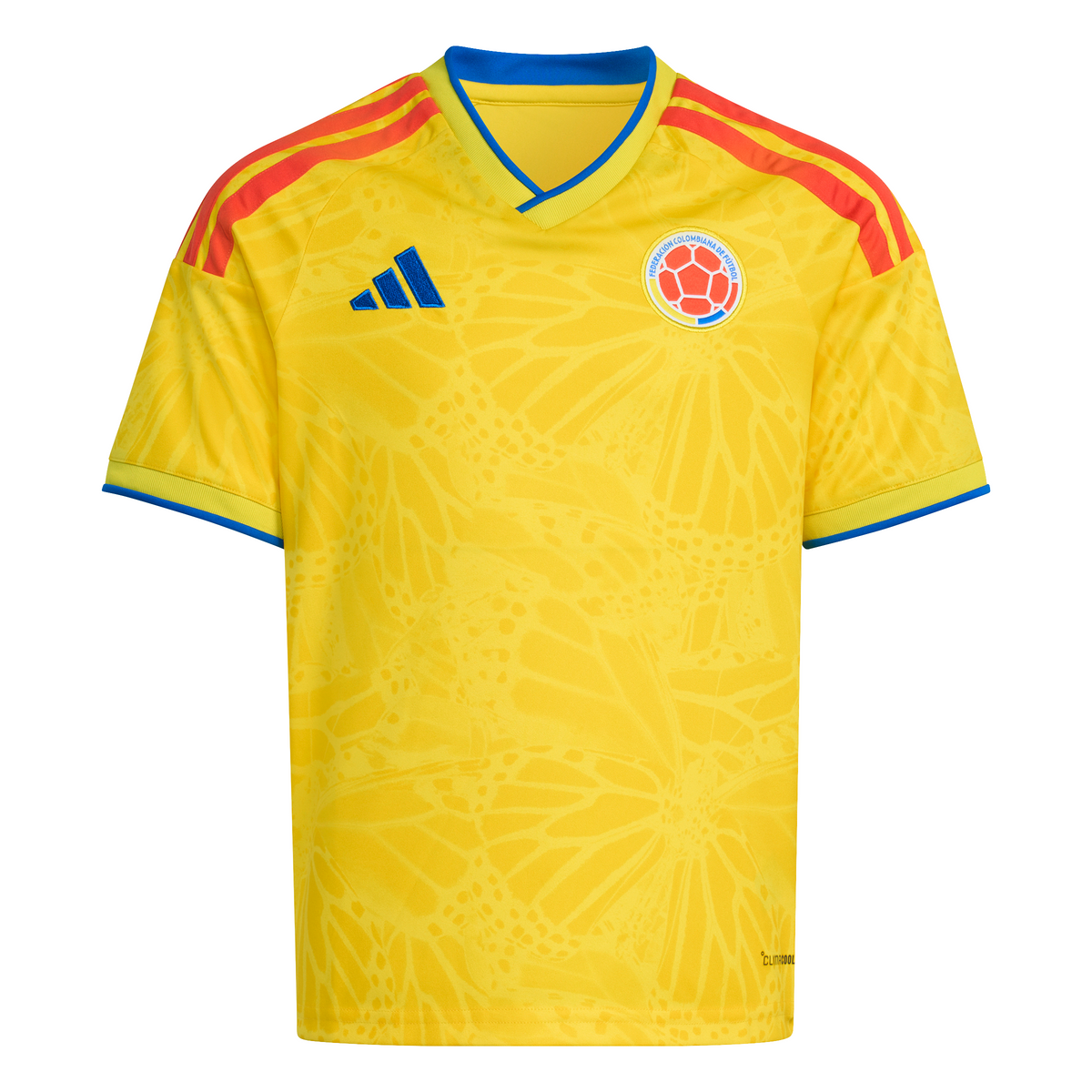adidas Colombia Home Youth Soccer Jersey 26 - Yellow