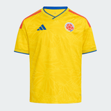 adidas Colombia Home Youth Soccer Jersey 26 - Yellow