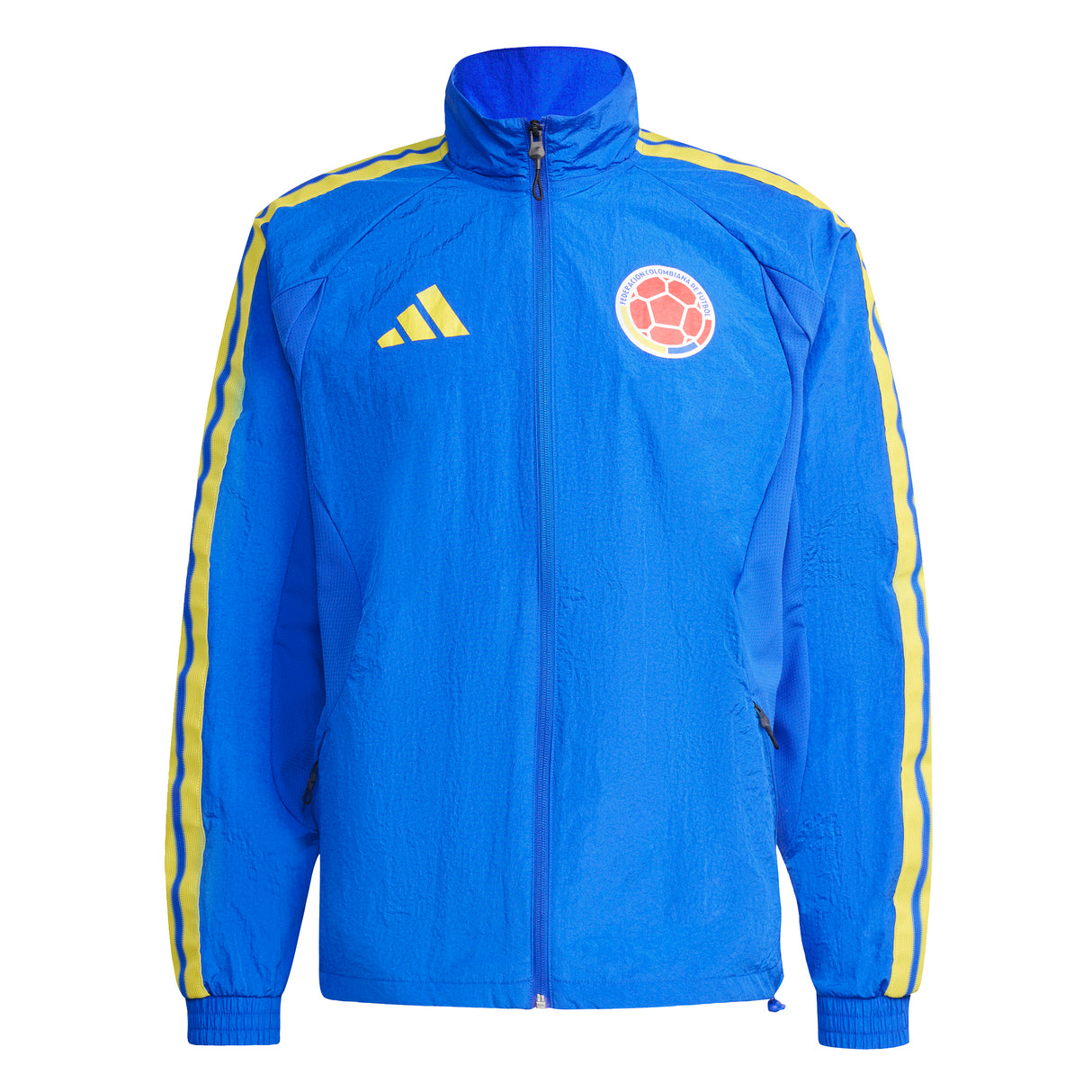 adidas Colombia Home Anthem Men's Soccer Jacket - Blue