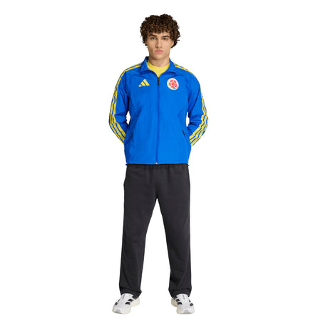 adidas Colombia Home Anthem Men's Soccer Jacket - Blue