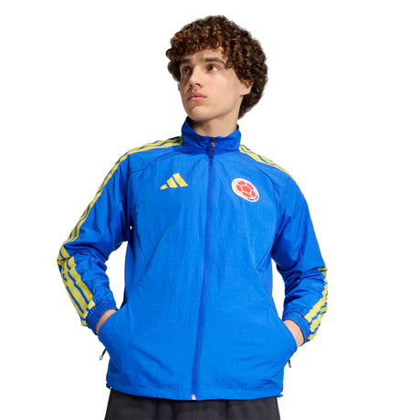 adidas Colombia Home Anthem Men's Soccer Jacket - Blue