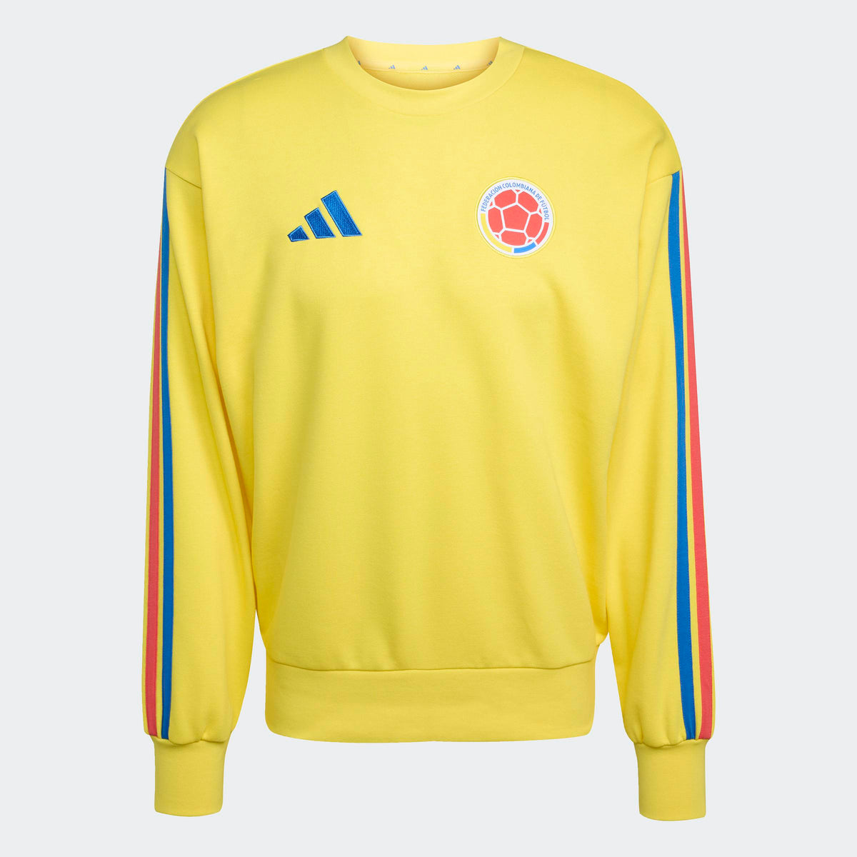 adidas Colombia DNA Men's Soccer Crew Sweat - Yellow
