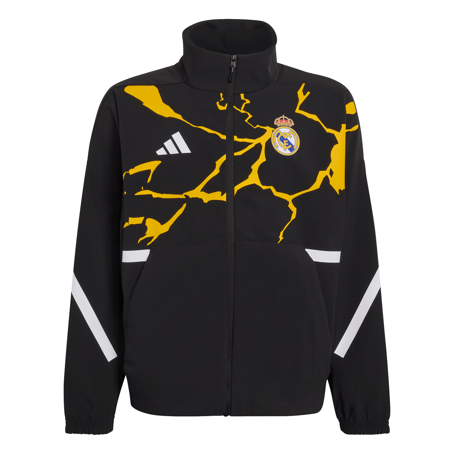 adidas Real Madrid Avengers Z.N.E Anthem Youth Soccer Jacket - Black