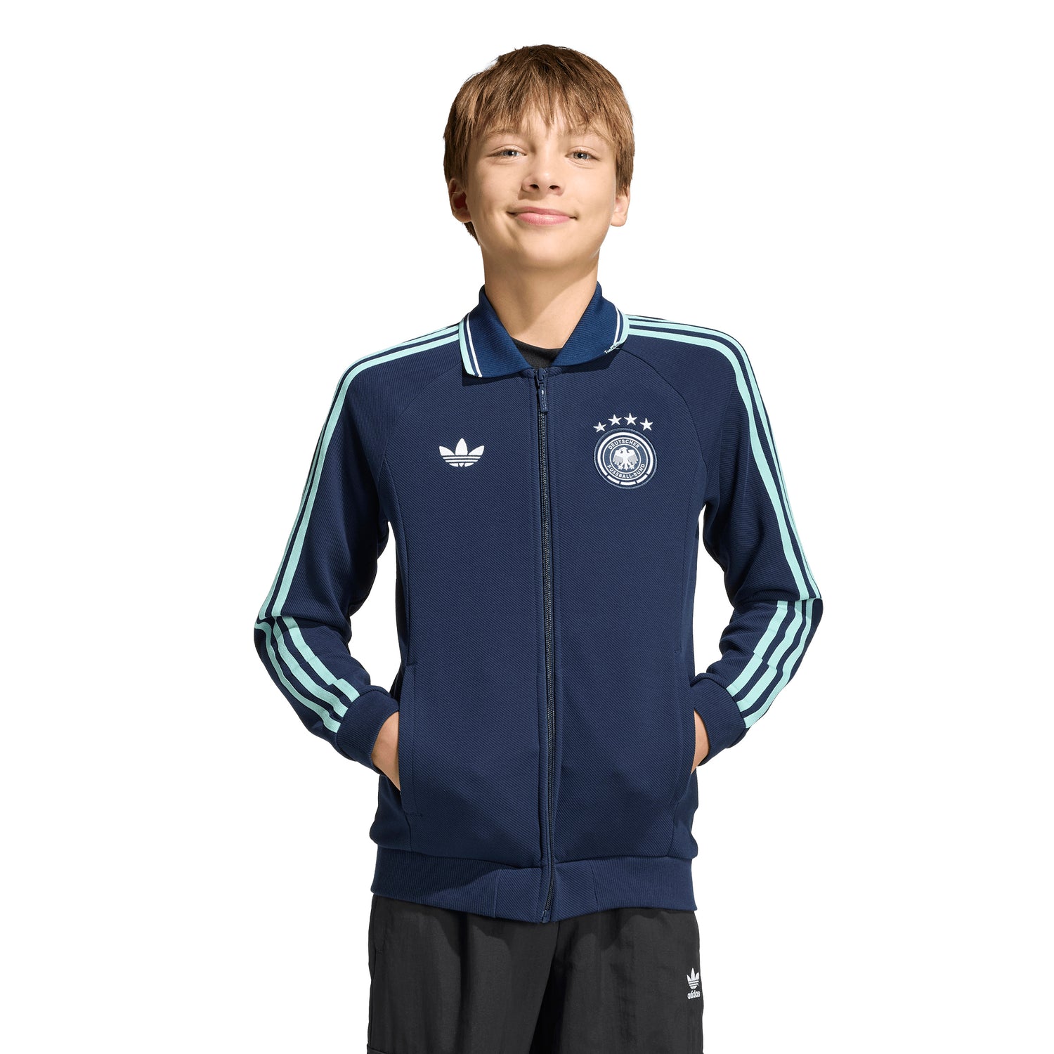 Chaqueta de fútbol adidas Alemania Primera equipación para visitante – Azul marino