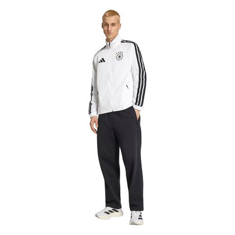 adidas Germany Home Anthem Men's Soccer Jacket - White/Black