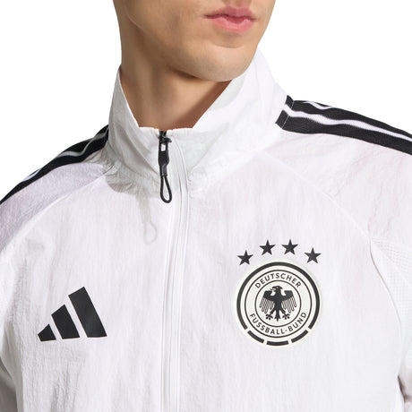 adidas Germany Home Anthem Men's Soccer Jacket - White/Black
