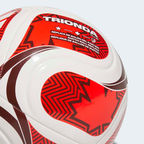 adidas World Cup Club Canada Soccer Ball - White/Red