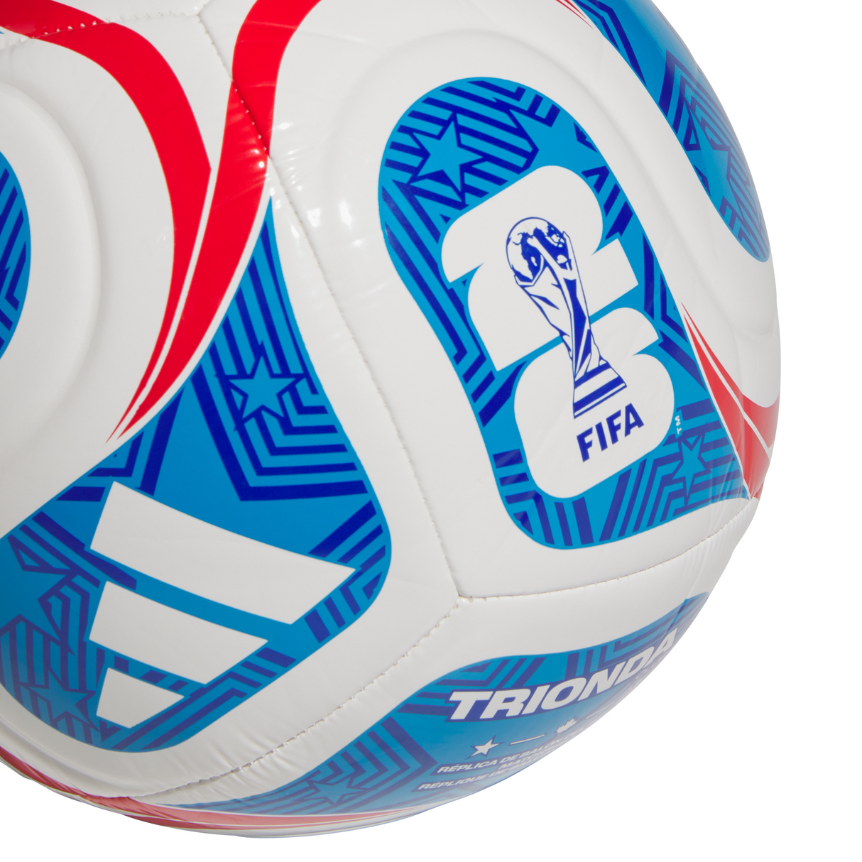 adidas World Cup Club USA Soccer Ball - White/Blue/Red