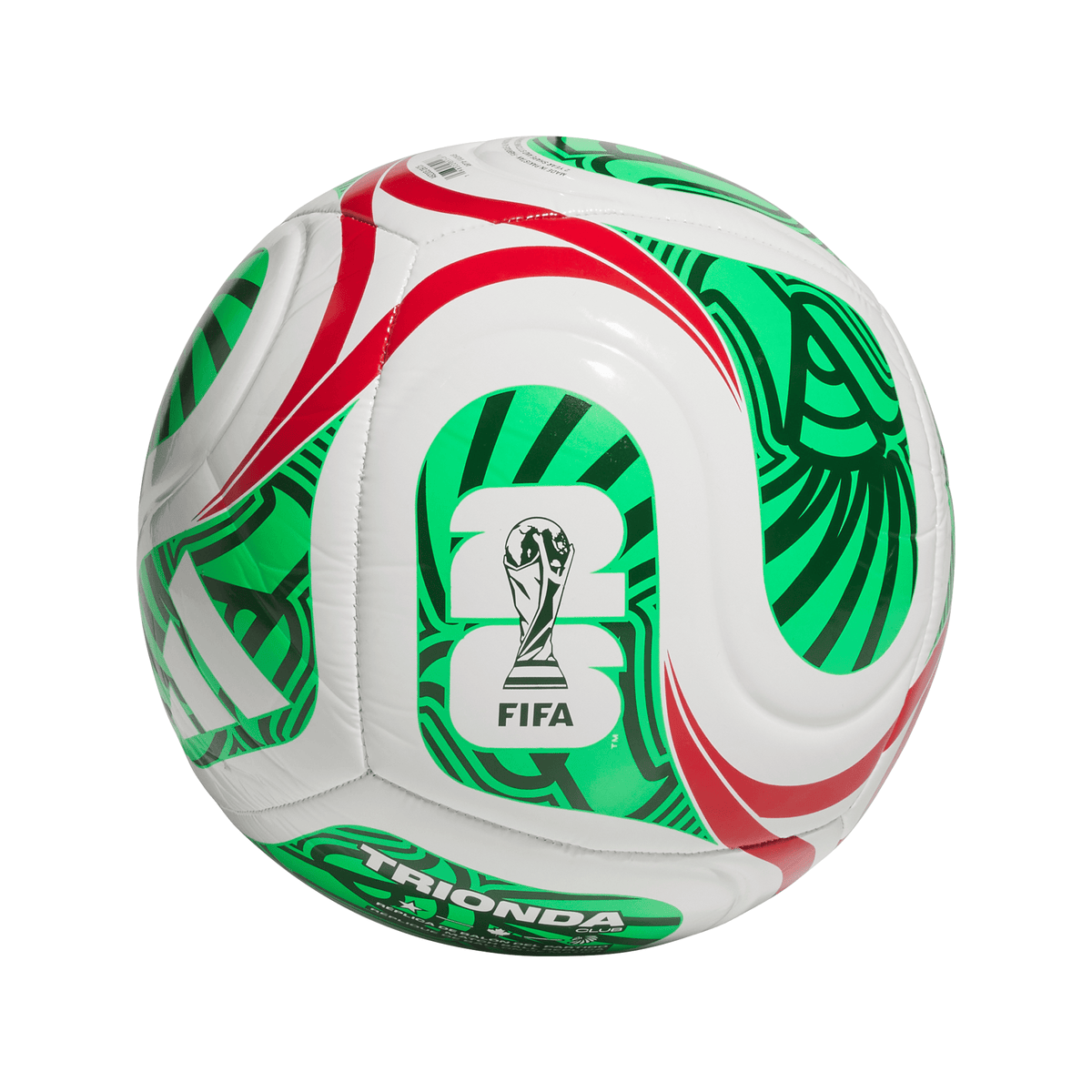 adidas World Cup Club Mexico Soccer Ball - White/Red/Green