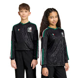 adidas Mexico Third Long Sleeve Youth Soccer Jersey 26 - Black