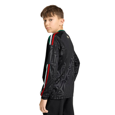 adidas Mexico Third Long Sleeve Youth Soccer Jersey 26 - Black
