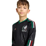 adidas Mexico Third Long Sleeve Youth Soccer Jersey 26 - Black