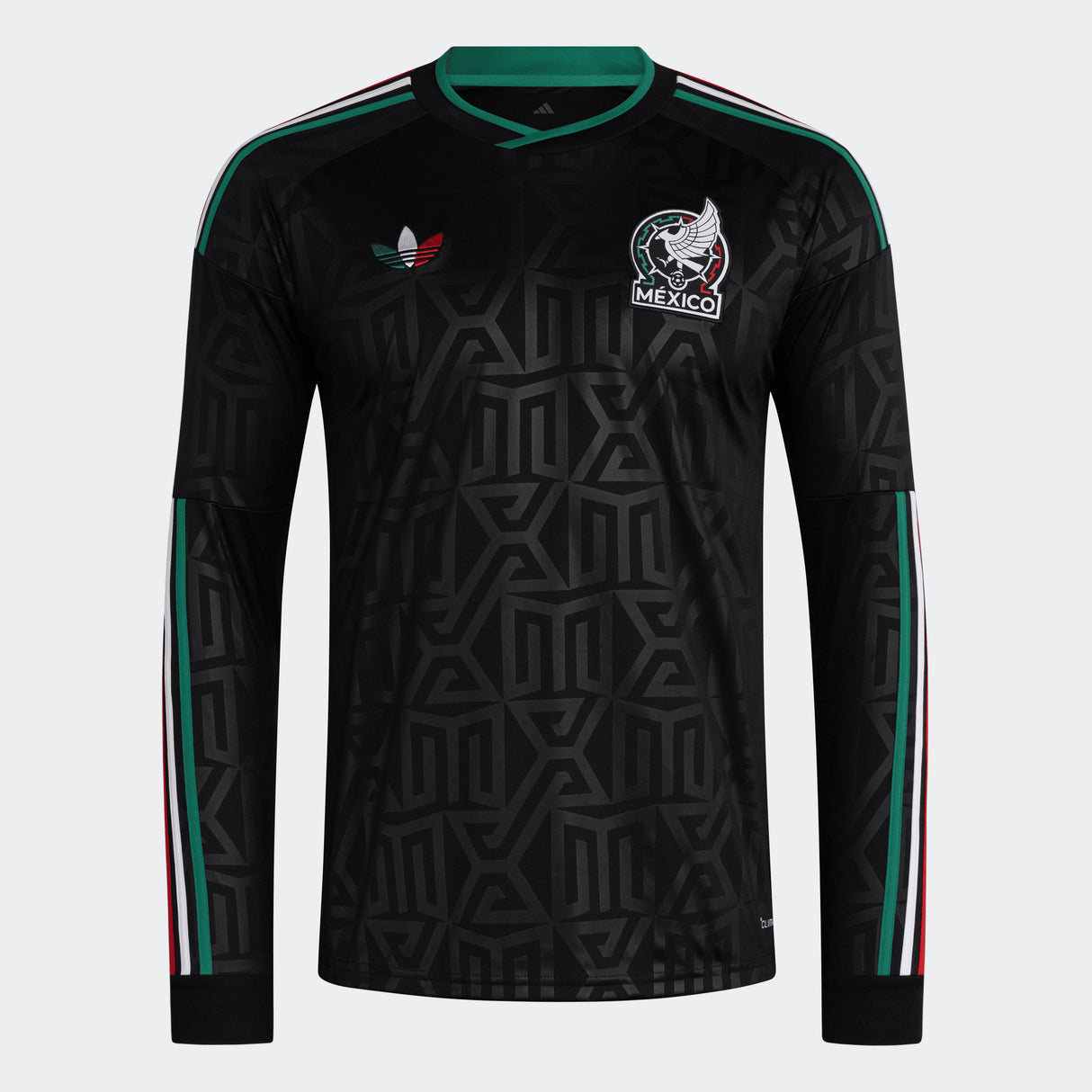 adidas Mexico Third Long Sleeve Men's Soccer Jersey 26 - Black