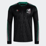 adidas Mexico Third Long Sleeve Men's Soccer Jersey 26 - Black