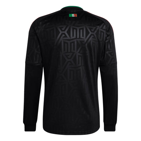adidas Mexico Third Long Sleeve Men's Soccer Jersey 26 - Black