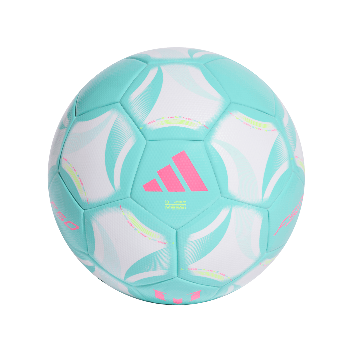 adidas Messi League Soccer Ball - White/Aqua