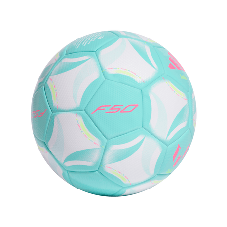 adidas Messi League Soccer Ball - White/Aqua