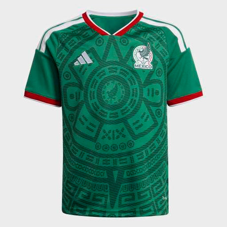 adidas Mexico Home Youth Soccer Jersey 26 - Green