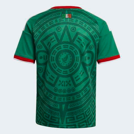 adidas Mexico Home Youth Soccer Jersey 26 - Green