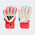 adidas Predator Match Fingersave Goalkeeper Youth Soccer Gloves - White/Red/Black