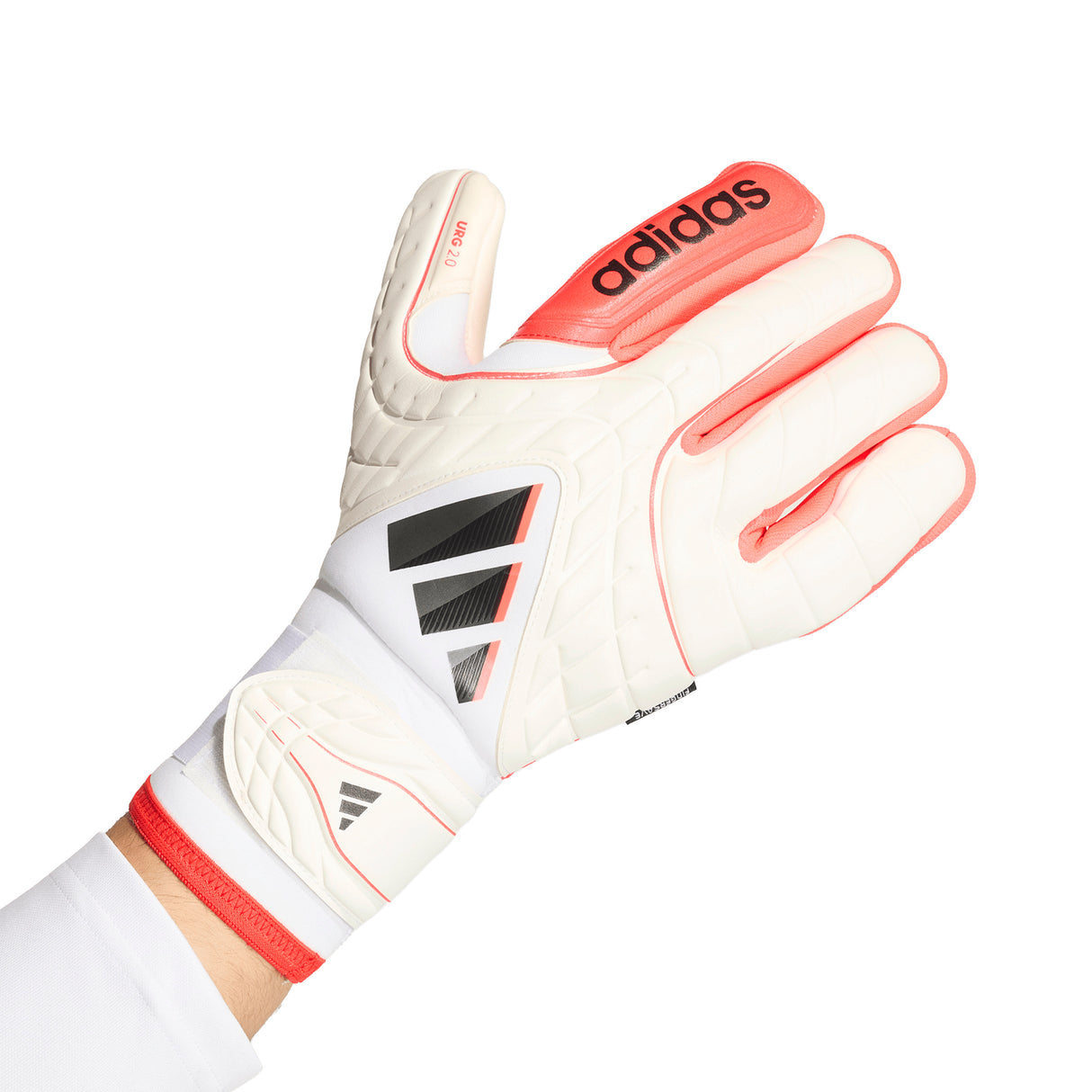 adidas Copa Pro Fingersave Goalkeeper Soccer Glove - White/Red/Black