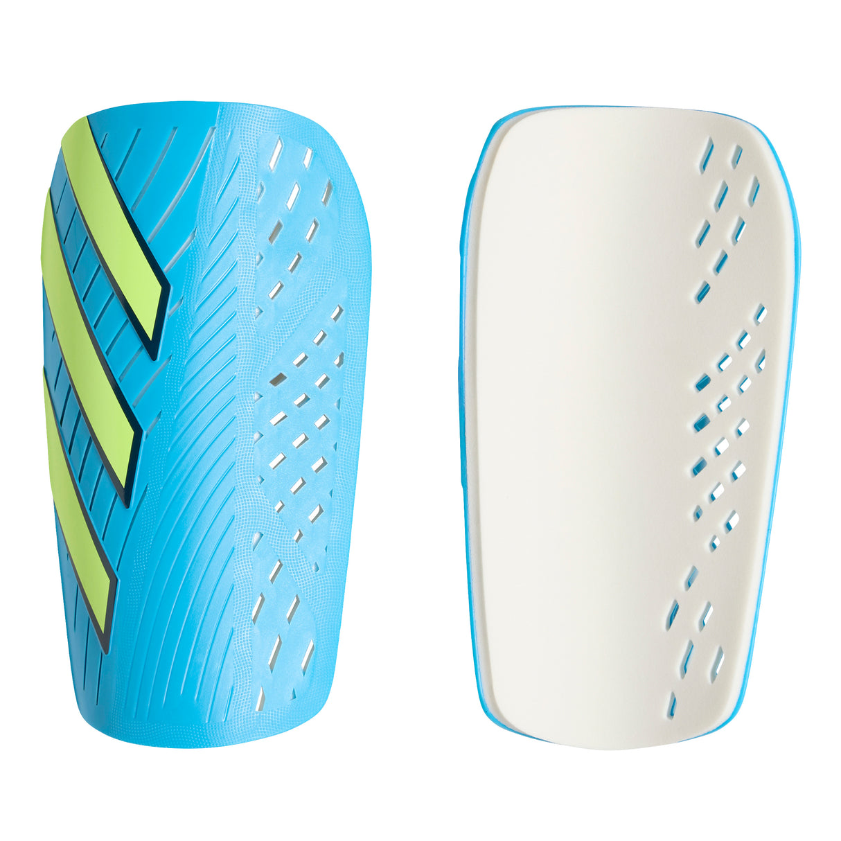 adidas Tiro Club Soccer Shin Guards - Aqua/Yellow