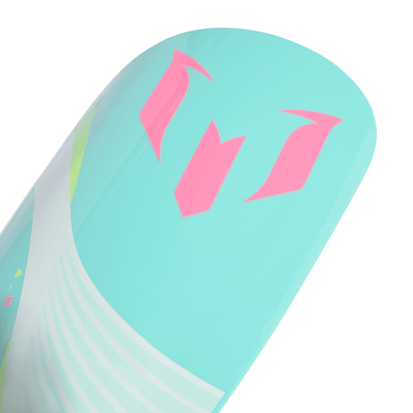 adidas Messi SG Club Soccer Shin Guards - White/Aqua