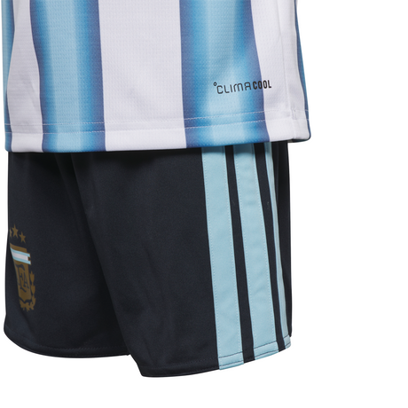 adidas Argentina Home Youth Soccer Mini Kit Set 26 - White/Blue