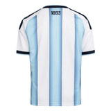 adidas Argentina Home Messi Youth Soccer Jersey 26 - White/Blue