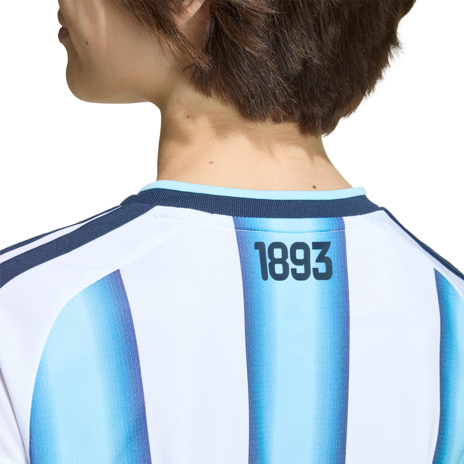 adidas Argentina Home Messi Youth Soccer Jersey 26 - White/Blue