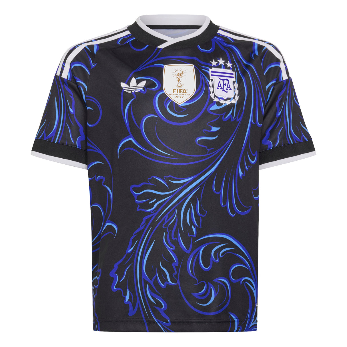 adidas Argentina Away Youth Soccer Jersey 2026 - Black/Blue