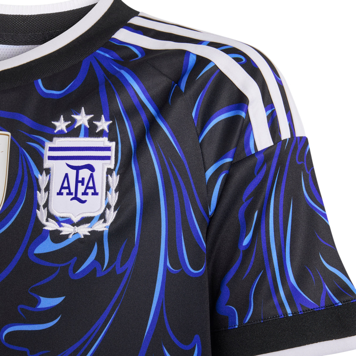adidas Argentina Away Youth Soccer Jersey 2026 - Black/Blue