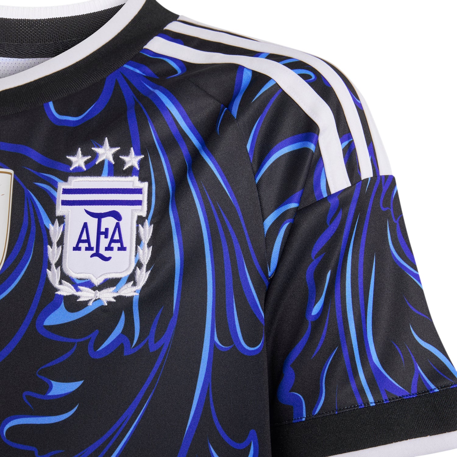 adidas Argentina Away Youth Soccer Jersey 2026 - Black/Blue