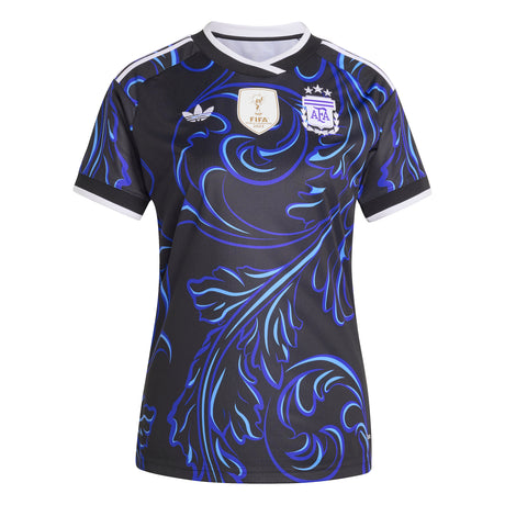 adidas Argentina Away Women's Soccer Jersey 2026 - Black/Blue