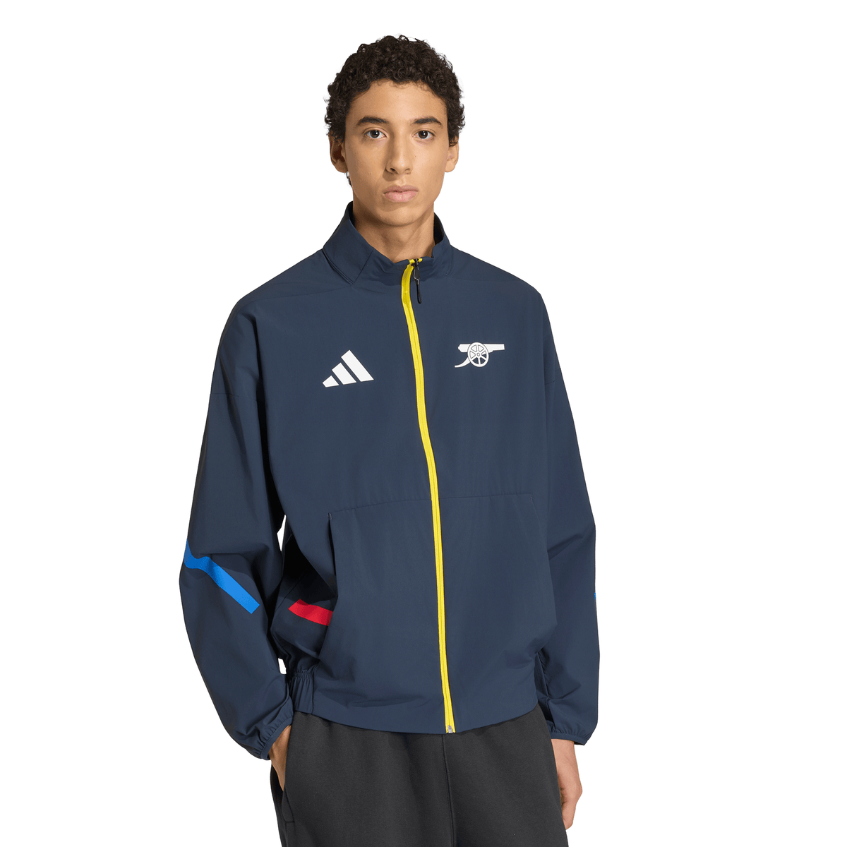 adidas Arsenal FC Z.N.E. Anthem Men's Soccer Jacket - Night Navy