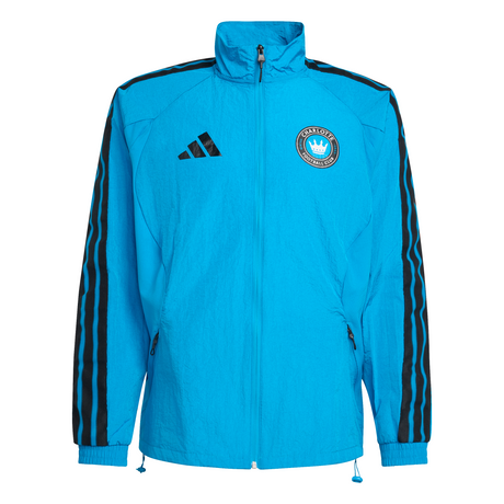 adidas Charlotte FC Anthem Men's Soccer Jacket - Blue/Black