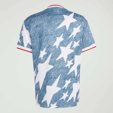 adidas Denim Graphic Soccer Jersey - White/Blue