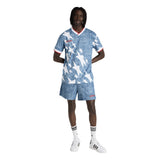 adidas Denim Graphic Soccer Jersey - White/Blue