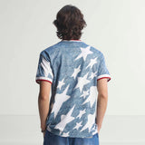 adidas Denim Graphic Soccer Jersey - White/Blue