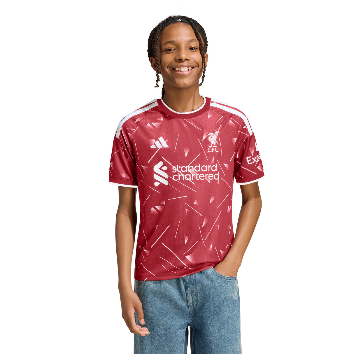 adidas Liverpool FC Home Youth Soccer Jersey 26/27 - Red