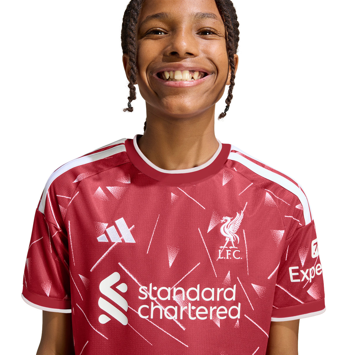 adidas Liverpool FC Home Youth Soccer Jersey 26/27 - Red